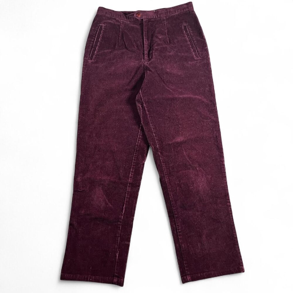 Dressbarn Women's Burgundy and Red Trousers